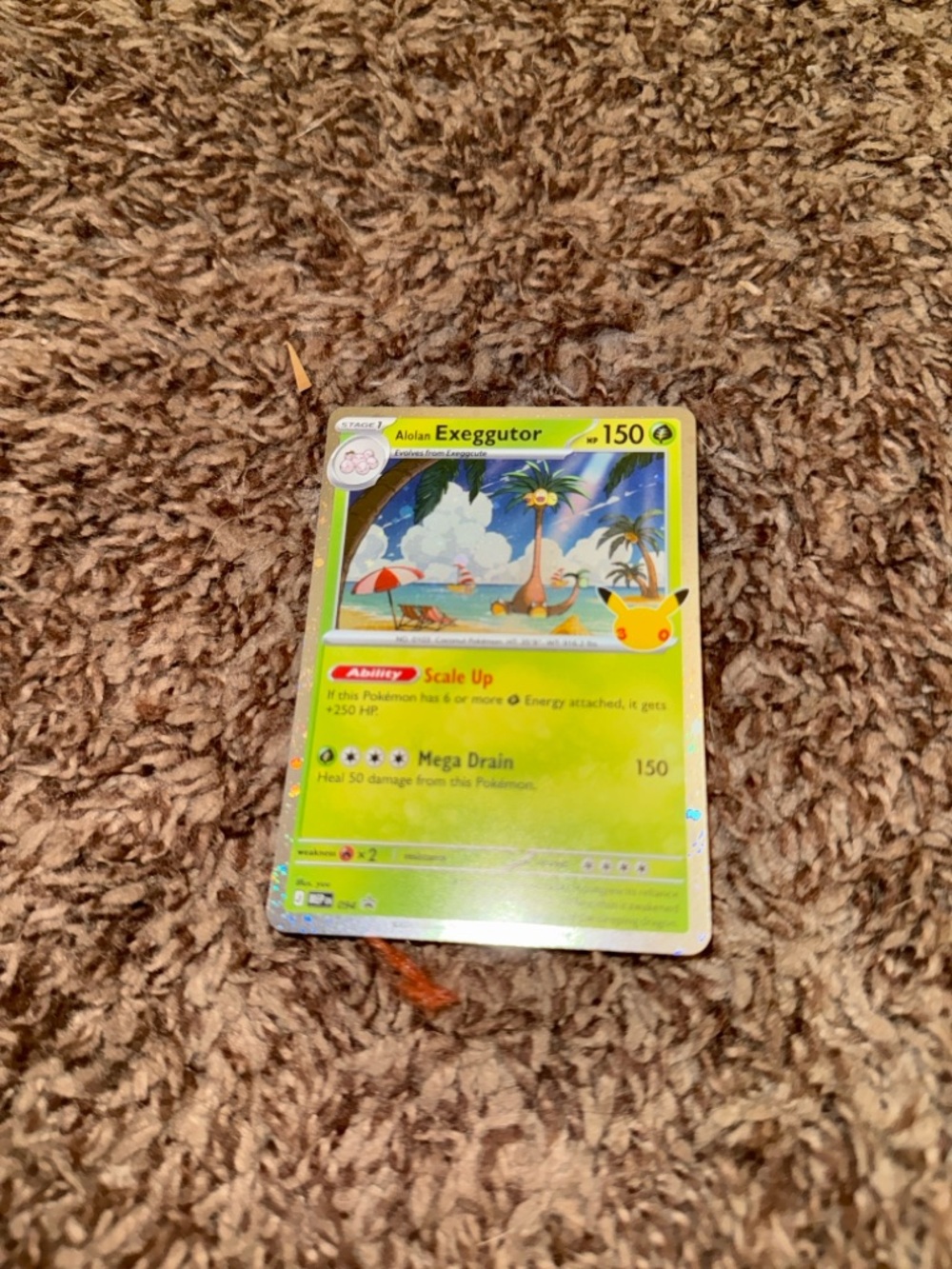 Alolan Exeggutor MEP 094 Cosmos Holo Black Star Promo 30th Celebration Pokemon